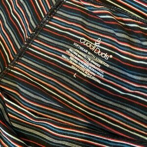 Cuddl Duds Multicolor Striped Softwear bottoms